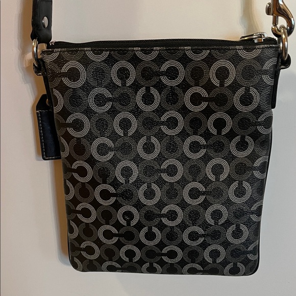 Coach Op Art Crossbody Bag in Signature Coated Canvas - Picture 5 of 10